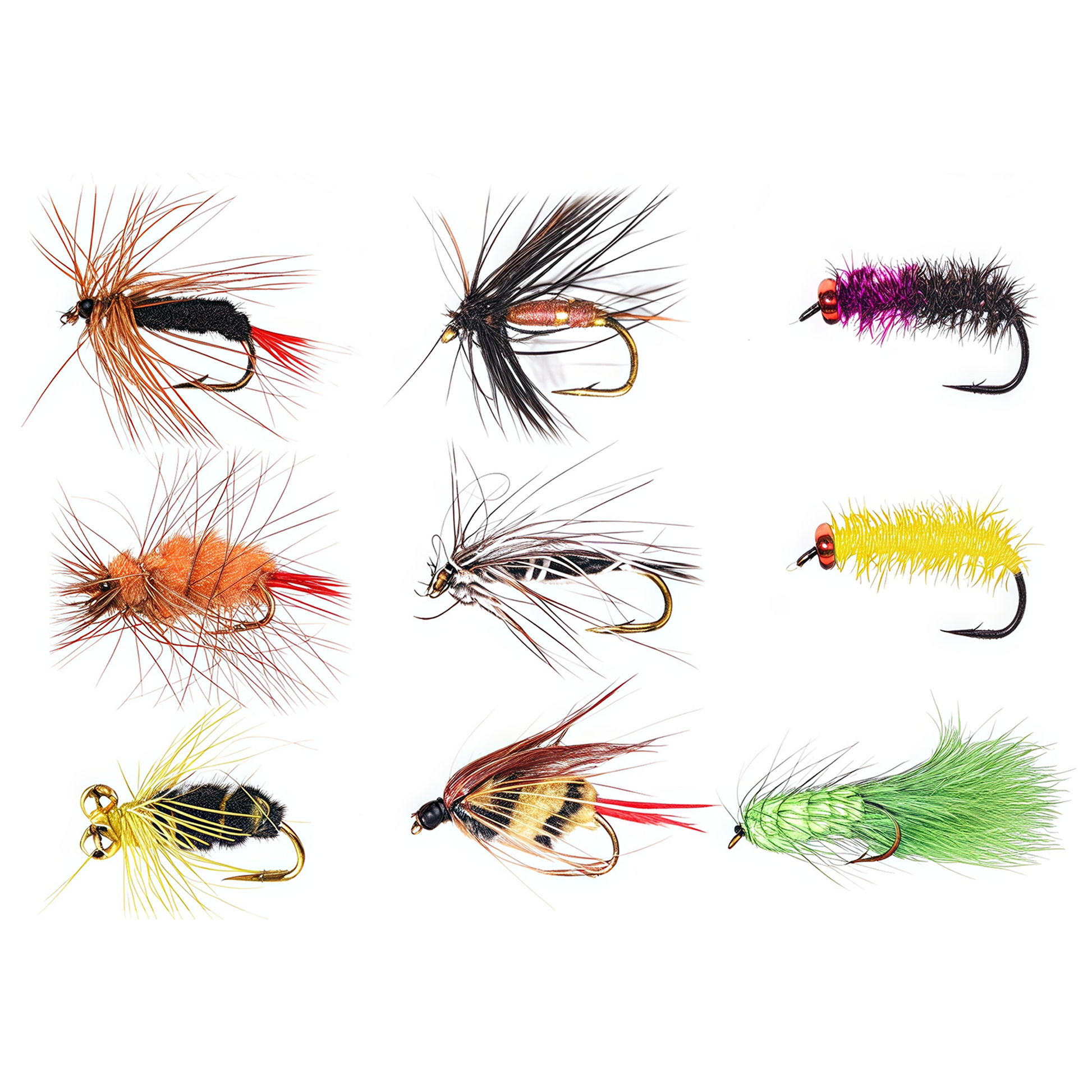 Fly hook micro lure set