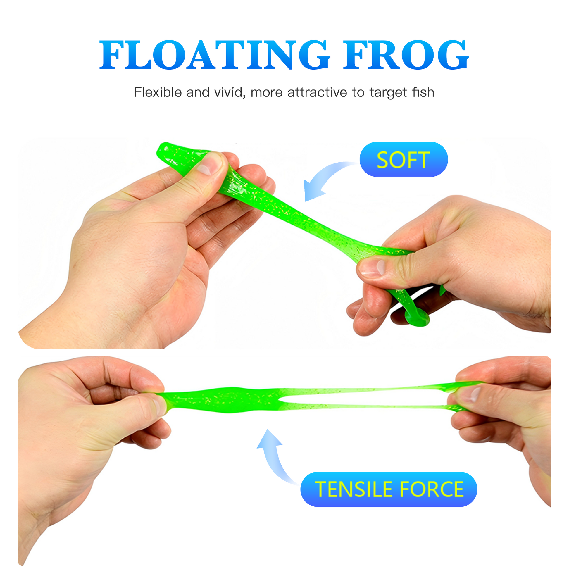 8-Pack - Horned Toad Style Surface Bass Fishing Lures