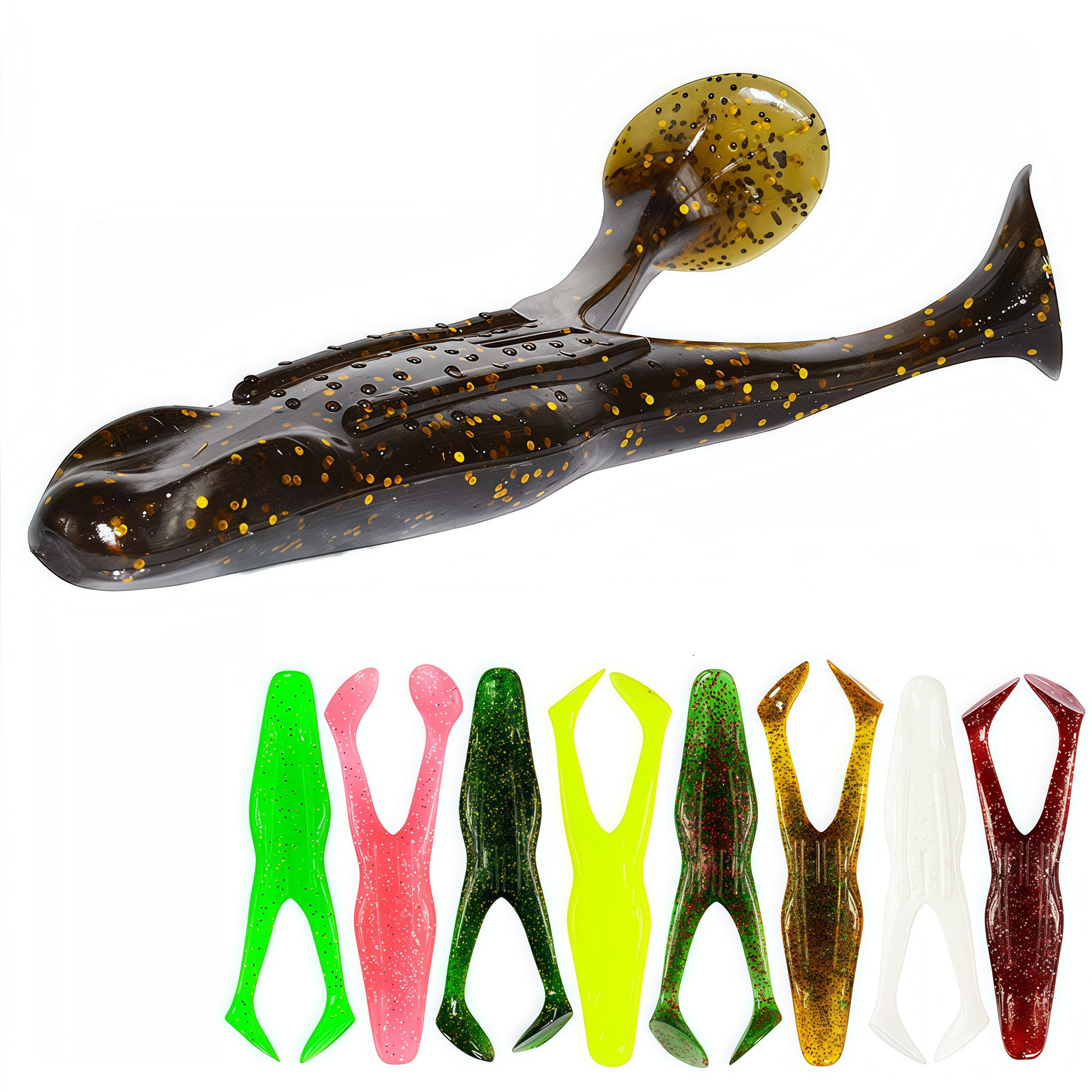 8-Pack - Horned Toad Style Surface Bass Fishing Lures
