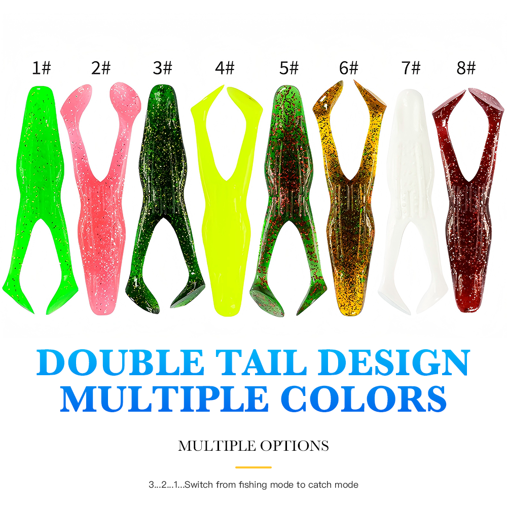 8-Pack - Horned Toad Style Surface Bass Fishing Lures